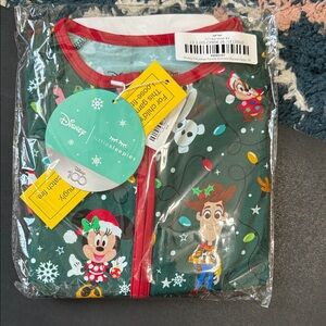 Little Sleepies Disney Christmas Parade Dark Green Zippie